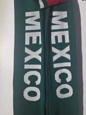 Mexico Soccer Scarf Green & White